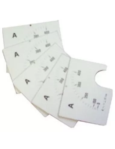 Échelle interchangeable Gewiss GW96975 pour ampèremètre analogique, pleine échelle 150 A